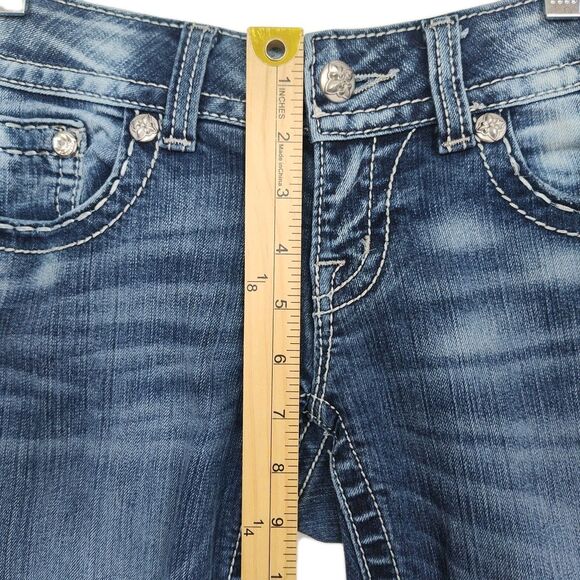 Miss Me Bootcut women's jeans, size 26, embellished, JE5620B2L, medium wash blue - Picture 5 of 13